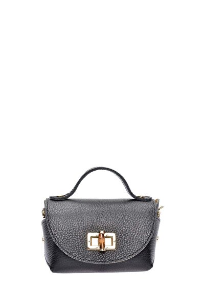 SimpleFind Anna Luchini Geanta piele -HORTENSIA-Negru,Geanta postas piele nat...