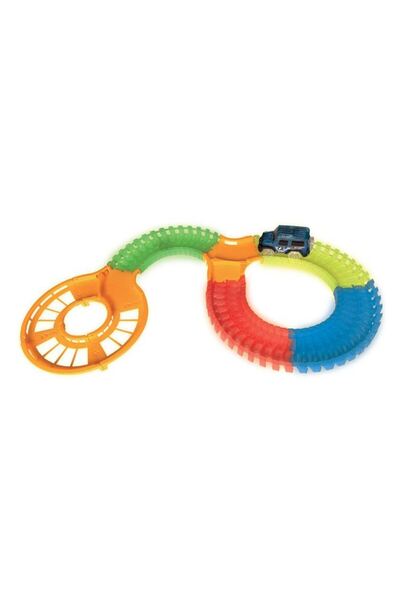 BAMI NETWORK Pista auto fluorescenta 62 piese pentru baieti 3+ ani
