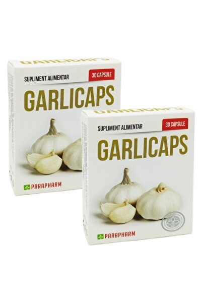 Parapharm Set Garlicaps "Usturoi extract Vitamina E", fara miros, circulatie,...