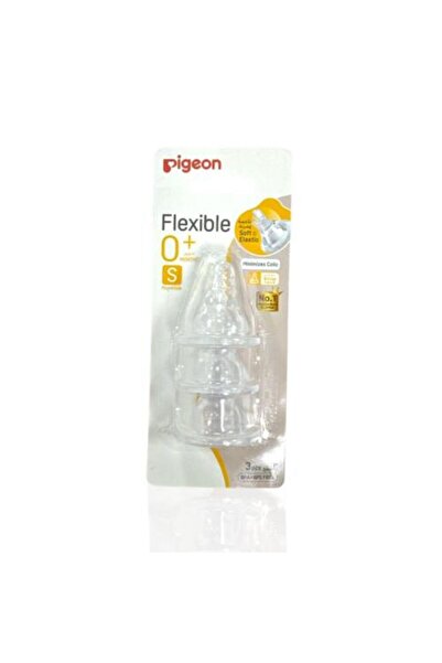 Pigeon Feeding Bottle Nipples Small Size for Babies Slow Flow 3 Pieces - 1 Pack