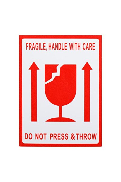 BAMI NETWORK Eticheta autocolanta Fragile pentru produse fragile 6x8cm