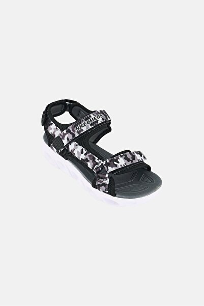 SKECHERS Kids Boy Lights Hypo-Splash Velcro Closure Camouflage Sandal, Multic...