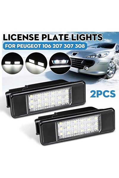 STARSTAR Two SMD LED license plate lights (white) suitable for Peugeot 106, 2...