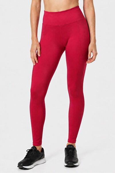 Reebok Women Sportswear Fit Training Leggings, Dark Burgundy