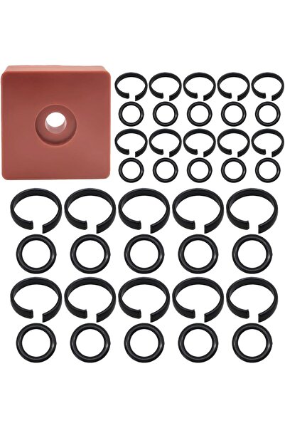 STARSTAR 21-Piece Wrench Retainer Kit with O-rings, Anvil Tools, 3/8 & 1/2-in...