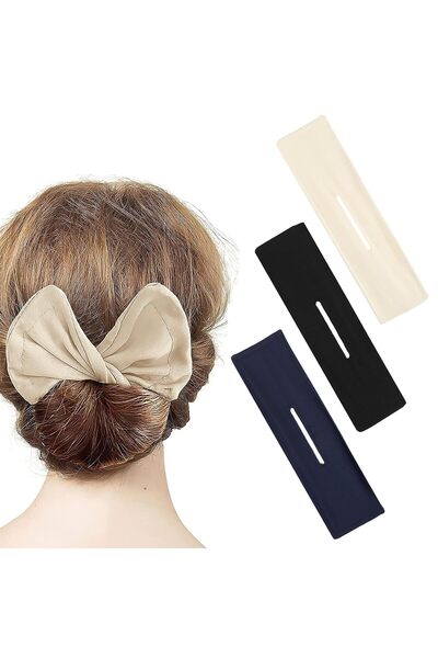 STARSTAR 3-piece hair styling tool set with stylish headband and French twist...