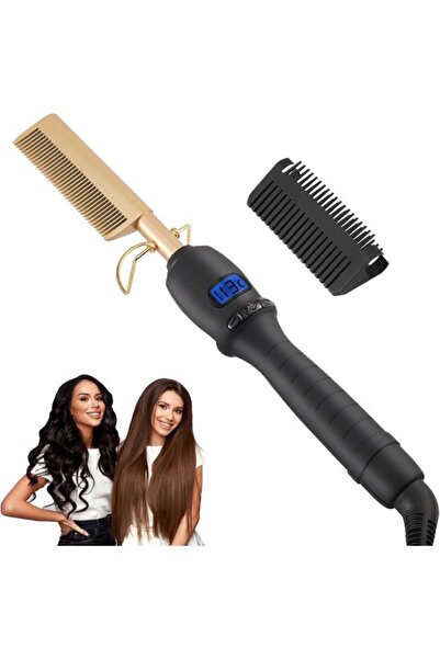 STARSTAR Straighteners - Heated comb for wigs, 3-in-1 hair straightener for a...