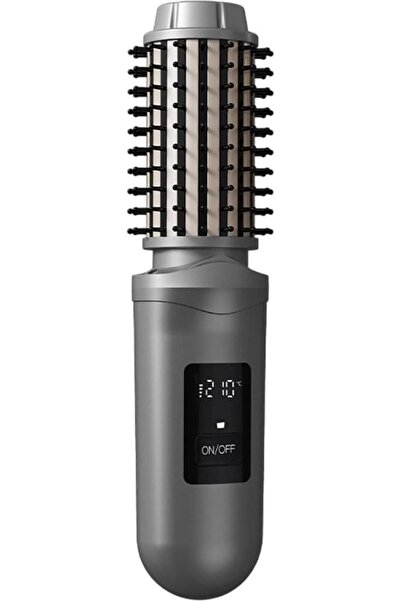 STARSTAR 2-in-1 hair straightener and curling comb - cordless design, equippe...