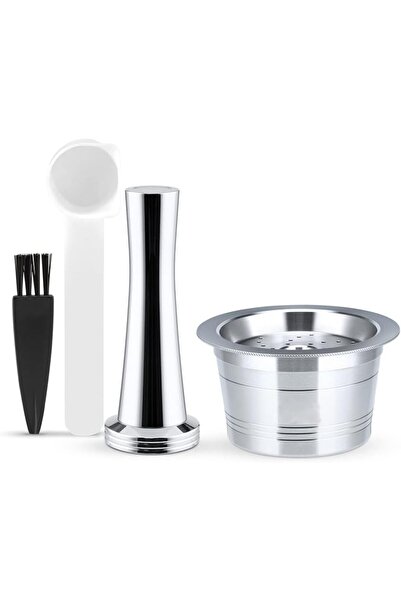 STARSTAR Reusable Stainless Steel Coffee Capsule Pods Kit with Tamper for K-F...