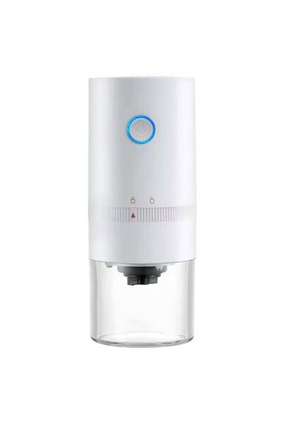 STARSTAR 1500mAh electric coffee grinder, adjustable grind size - USB recharg...