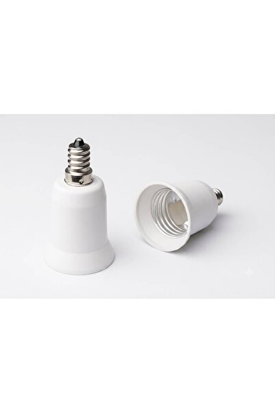 FAMATEL E14 den E27 Çevirici Adaptör Duy ( Ampul ) Dönüştürücü
