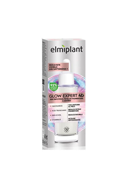 ELMIPLANT Ser pentru Fata Impotriva Petelor Pigmentare si Antirid - Glow Expe...