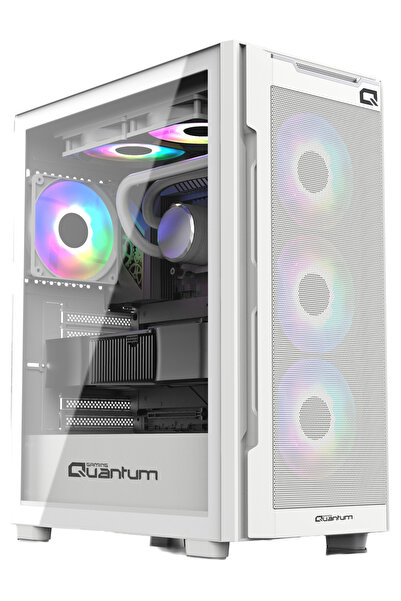 Quantum Gaming Snapfire White 650W 4 Fanlı Mesh Beyaz Gaming Masaüstü Kasa