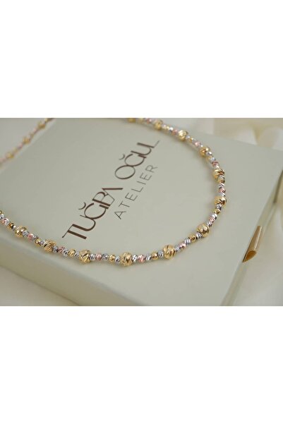 ATELİER TUĞBA Ykl133 Three Color Dorica Necklace