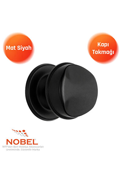 Nobel Πόμολο πόρτας Gül Kumru, Πόμολο πόρτας, Μεταλλικό, Μαύρο ματ