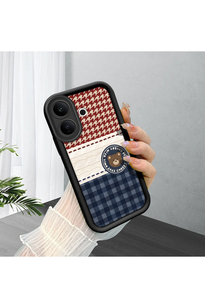 CHICASELUX Vivo V60 Lite 4G/5G Compatible Cute Bear Protective Case, Mix of E...