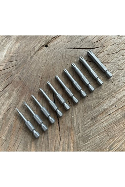 Rico MIKNATISLI TORK UÇ SETİ TORK UÇ TAKIMI T6MM DEN T40 KADAR 10PCS CRV ÇELİK