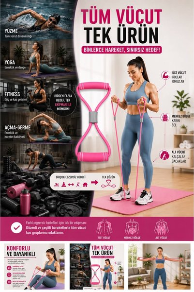 Arlina Home Kids Pilates Resistance Rubber