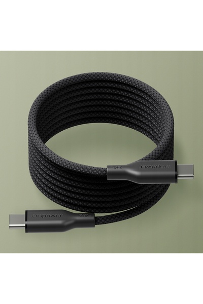 NO BRAND Cablu de încărcare magnetic PanzerGlass USB-C de 240W, cablu magneti...