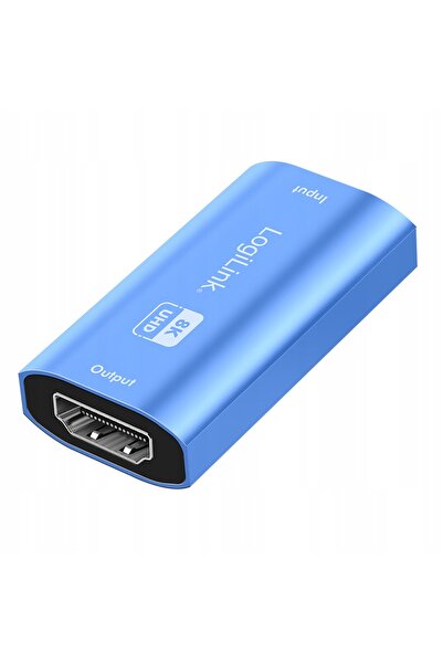 LogiLink Repetor HDMI, 8K/60HZ, HDCP2.3, Alu, albastru