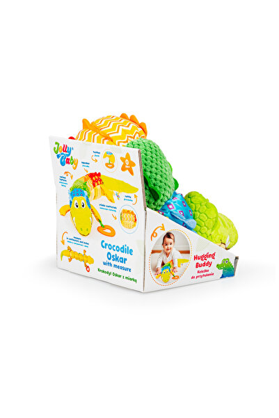 NO BRAND Crocodil Oskar cu Pahar de Măsurat Jucărie Senzorială Jolly Baby 0m+