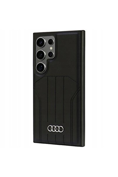 NO BRAND Audi Piele sintetică MagSafe S24 Ultra S928 negru carcasă rigidă AU-...