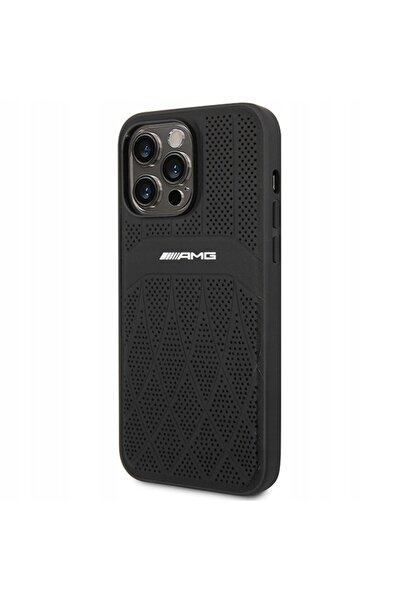 NO BRAND Husă pentru iPhone 14 Pro Max, Piele AMG cu linii curbate, compatibi...
