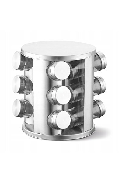 Maestro Set de recipiente pentru condimente 12x100ml, suport din oțel MR1725