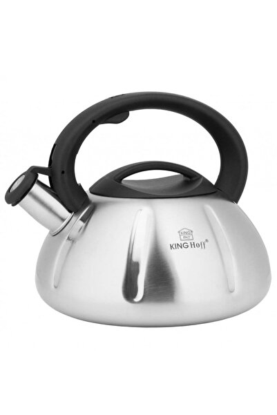 Kinghoff Ceainic cu fluier 3L din oțel, pentru inducție și gaz 3290