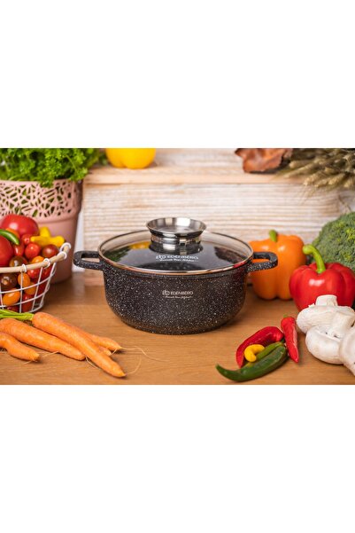 EDENBERG Oală cu înveliș de marmură 26.cm 5.6L EB8119