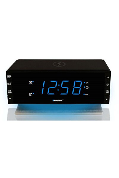 Blaupunkt Radio cu ceas cu alarmă CR55CHARGE încărcător QI FM USB LCD SLEEP