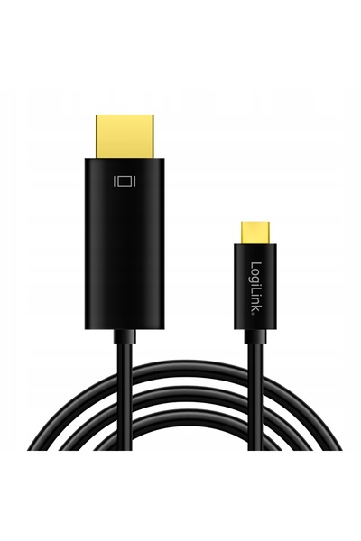 LogiLink Cablu USB-C la HDMI 3 m 4K 60 Hz C/M la HDMI-A/M suport HDCP 2.2