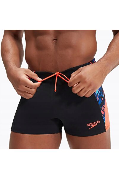 SPEEDO END+ Splice Aquashort negru/portocaliu 30 șort de baie bărbătesc