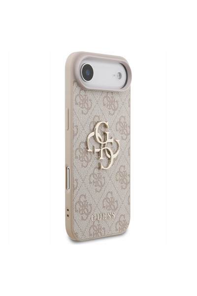 NO BRAND Husă din piele Guess 4G cu logo mare pentru iPhone 17 Air, husă de p...
