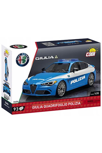 COBI 24606 piese mașină Alfa Romeo Giulia Quadrifoglio Poliție Poliție