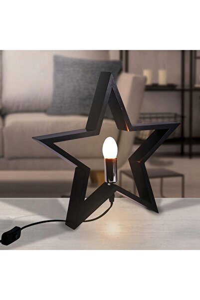 Home Styling Collection Lampă de masă STAR pentru noptieră, luminoasă de Crăc...