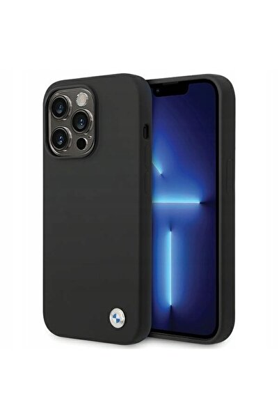NO BRAND BMW BMHCP15XSILBK iPhone 15 Pro Max 6.7 " negru Silicon Metal L