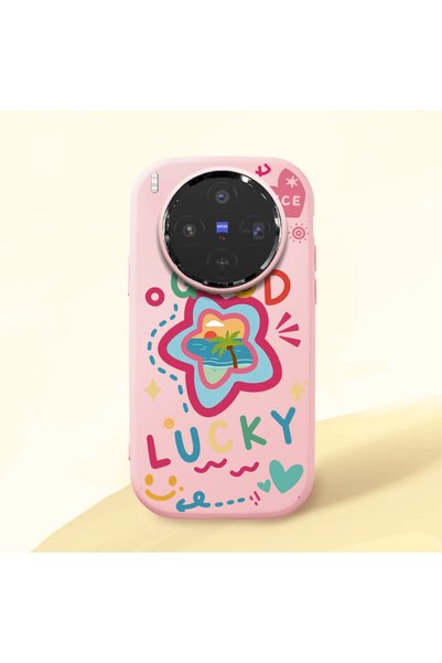 Hontinga Vivo X300 Compatible Case Camera Protector Pink Silicone Couple Phon...