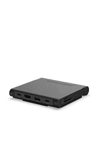 NO BRAND Suport de încărcare Satechi OntheGo Hub pliabil cu suport iPad Negru...