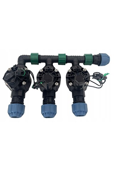 LoveMyGarden Distribuitor Rain Bird cu 3 secțiuni, electrovalve HV pentru țea...