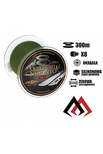 Mikado PLECIONKA NIHONTO OCTA BRAID 300m VERDE 0.26mm
