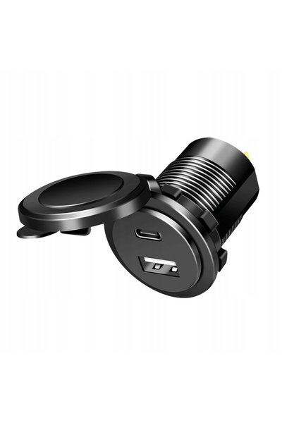 LogiLink Adaptor încărcător auto rapid USB-C PD USB-A QC 60W