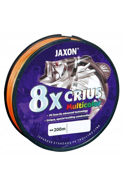 Jaxon CRIUS 8X MULTICOLOR Fir împletit 0.28 MM 200 M 33 KG