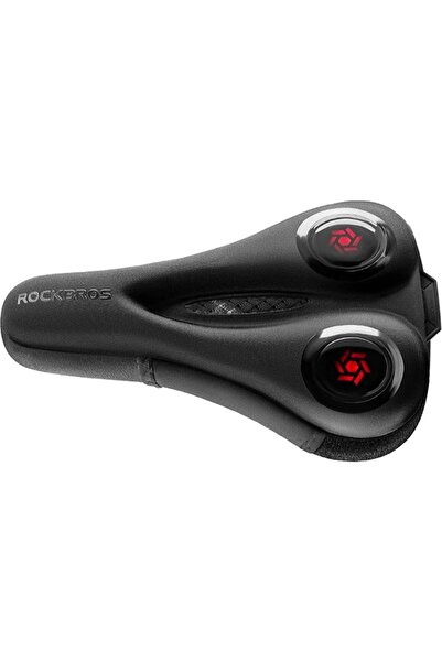 ROCKBROS Husă de șa cu spumă gel + husă de ploaie - negru-roșu