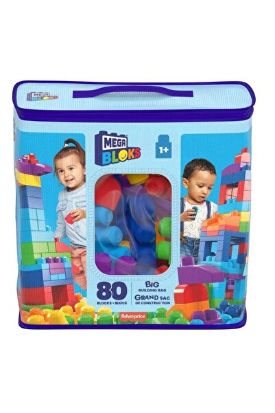 Mega Bloks Piese de construcție 80 de bucăți, pungă albastră