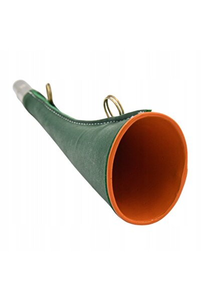 NO BRAND Semnalizator curbat 25 cm Piele neagră Mâner verde Tactic