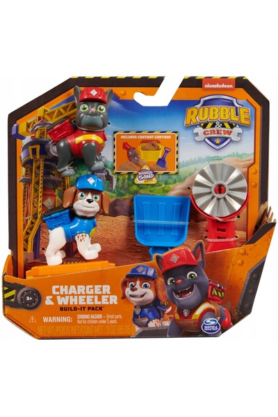 Spin Master Toys Far East Rubble și Echipa Sa: Set de două figurine Charger ș...