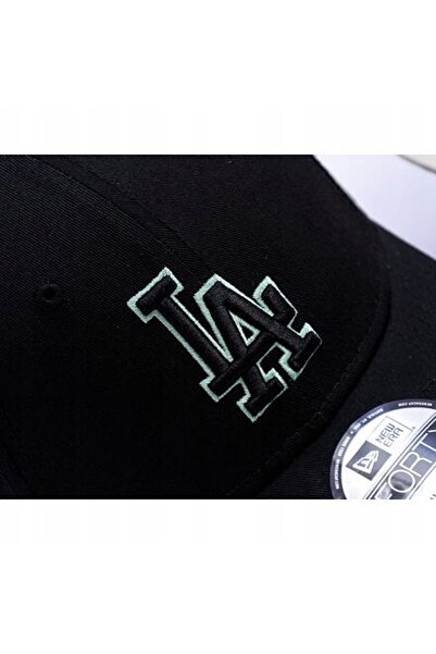 NEW ERA Șapcă de baseball cu conturul echipei 9Forty Los Angeles Dodgers neag...