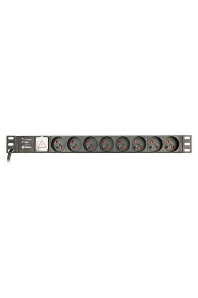 Gembird PDU (Power Distribution Unit) pentru rack, 8 prize FR, 1U, 10A, cablu...