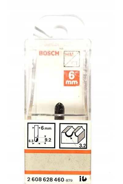 Bosch Freză cu canelură în U de 3.2mm, tijă de 6mm